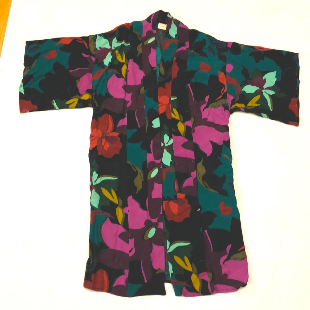Maeve XS-S (fits up to XL) Jacket Kimono Floral multi colour two pocket